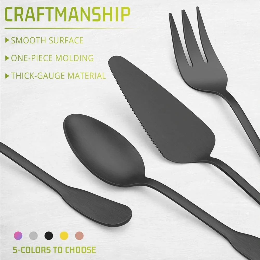 5 piece stainless steel serveware set